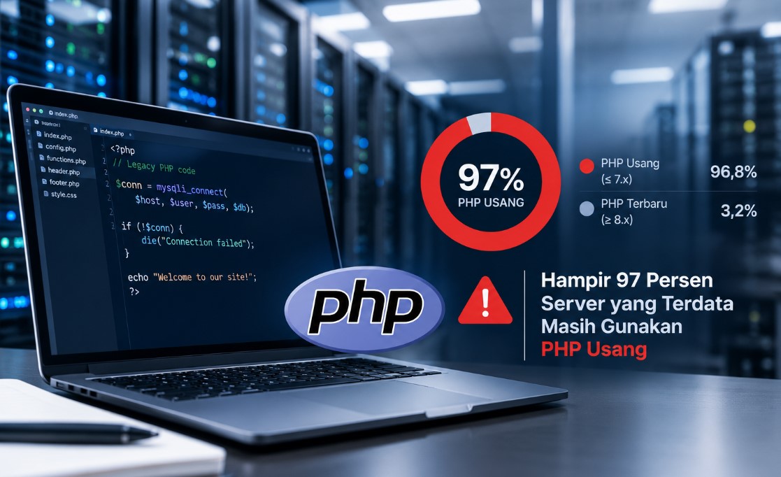Hampir 97 Persen Server yang Terdata Masih Gunakan PHP Usang, Risiko Siber Jadi Sorotan