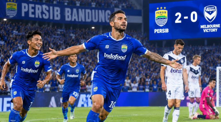 Persib Bandung Tumbangkan Melbourne Victory 2-0, Peluang Lolos Fase Gugur Makin Terbuka
